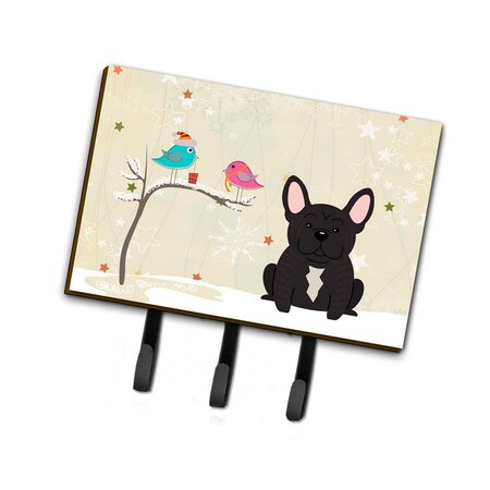 Jensendistributionservices Christmas Presents Between Friends French Bulldog Brindle Leash or Key Holder MI1711643